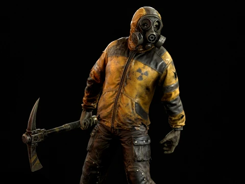 Zombie Miner Two 3D Model
