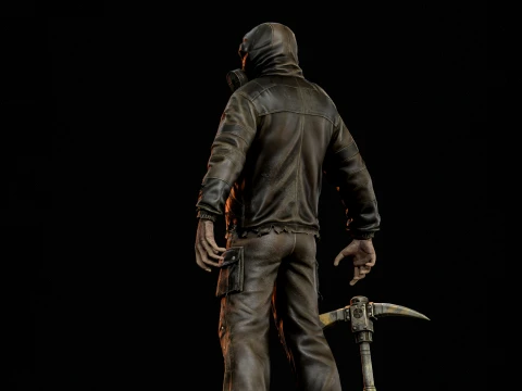 Zombie Miner Two 3D Model