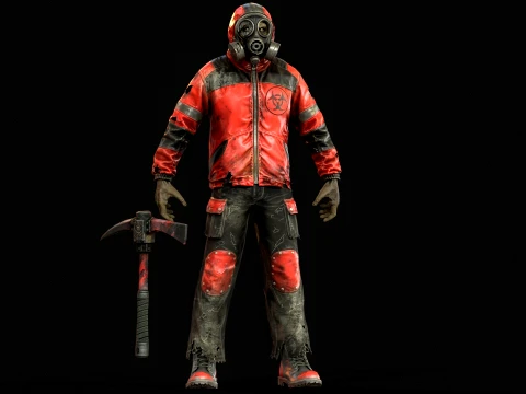 Zombie Miner Two 3D Model