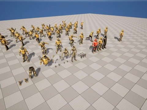 Zombie Miner Two 3D Model