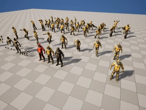 Zombie Miner Two 3D Model