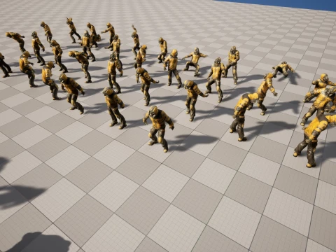 Zombie Miner Two 3D Model