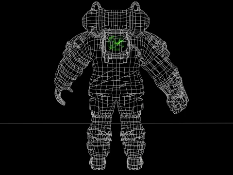 Zombie Juggernaut Three 3D Model