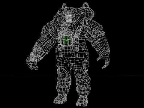 Zombie Juggernaut Three 3D Model