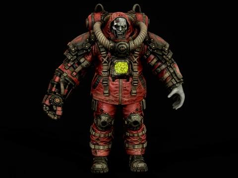 Zombie Juggernaut Three 3D Model