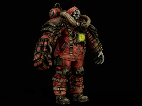 Zombie Juggernaut Three 3D Model