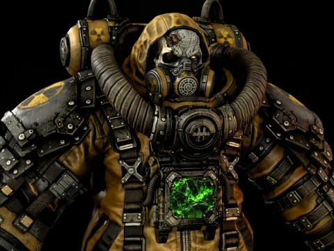 Zombie Juggernaut Three 3D Model