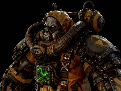 Zombie Juggernaut Three 3D Model