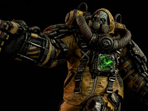Zombie Juggernaut Three 3D Model