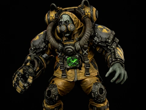 Zombie Juggernaut Three 3D Model