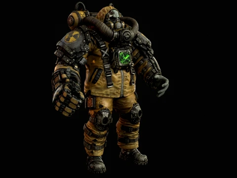 Zombie Juggernaut Three 3D Model