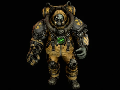 Zombie Juggernaut Three 3D Model