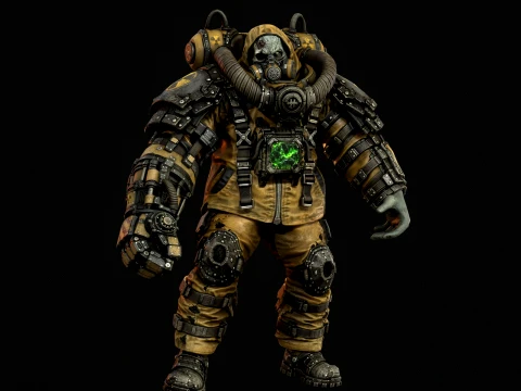 Zombie Juggernaut Three 3D Model