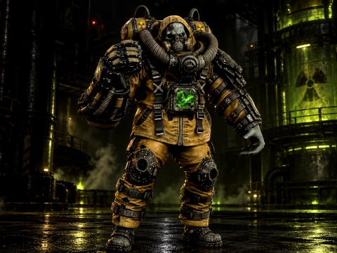 Zombie Juggernaut Three 3D Model