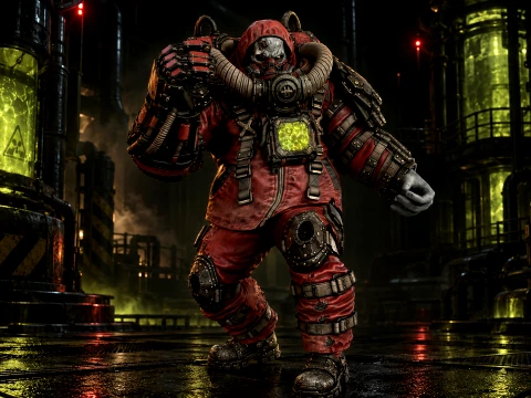 Zombie Juggernaut Three 3D Model
