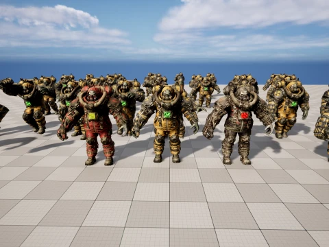 Zombie Juggernaut Three 3D Model