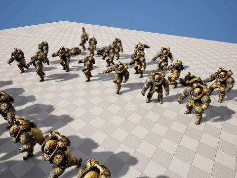 Zombie Juggernaut Three 3D Model