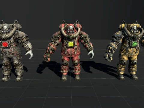 Zombie Juggernaut Three 3D Model