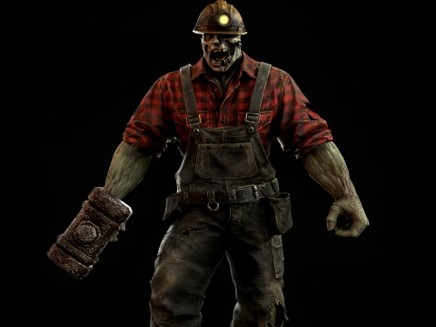 Zombie Miner Juggernaut Seven 3D Model