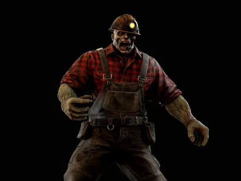 Zombie Miner Juggernaut Seven 3D Model
