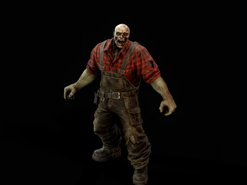 Zombie Miner Juggernaut Seven 3D Model