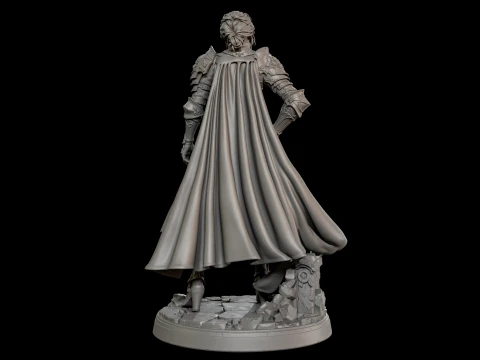 Royal Knight Woman 3D Print Ready Figurine 3D Print Model