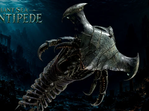 Giant Sea Centipede 3D Model