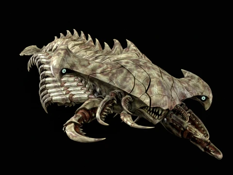 Giant Sea Centipede 3D Model
