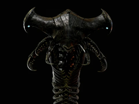 Giant Sea Centipede 3D Model