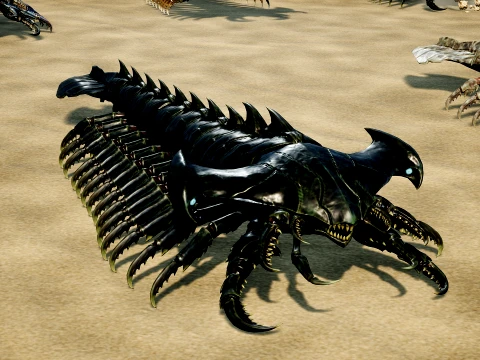 Giant Sea Centipede 3D Model