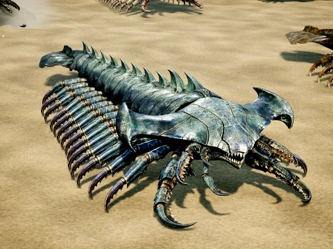 Giant Sea Centipede 3D Model