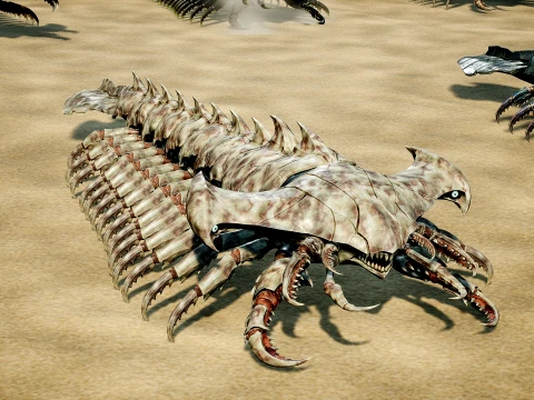 Giant Sea Centipede 3D Model