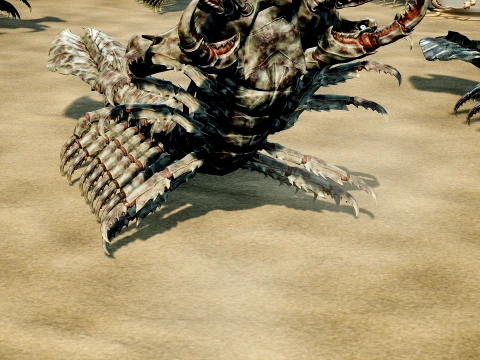 Giant Sea Centipede 3D Model