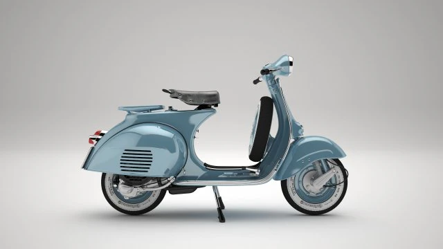 Classic Vintage Vespa 3D Model .c4d .max .obj .3ds .fbx .stl .blend