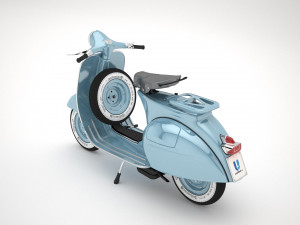 Classic Vintage Vespa 3D 模型