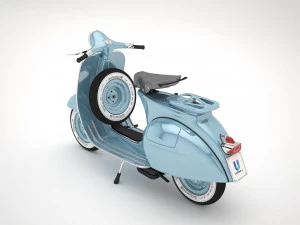 Classic Vintage Vespa 3D Model
