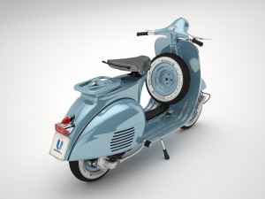 Classic Vintage Vespa 3D 模型