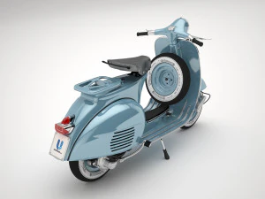 Classic Vintage Vespa 3D Model