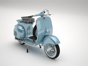 Classic Vintage Vespa 3D 模型