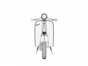 Classic Vintage Vespa 3D 模型