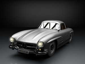Mercedes Benz 300sl 1955 3D Model