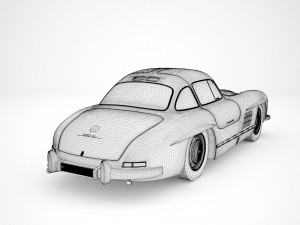 Mercedes Benz 300sl 1955 3D Model
