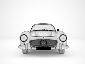 Mercedes Benz 300sl 1955 3D Model