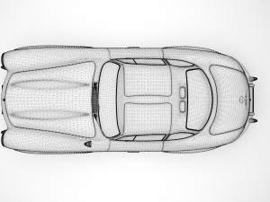 Mercedes Benz 300sl 1955 3D Model