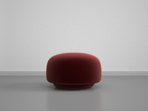 Red Velvet Sofa Modelo 3D