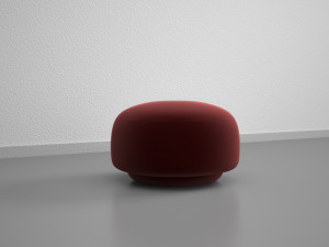 Red Velvet Sofa Modelo 3D