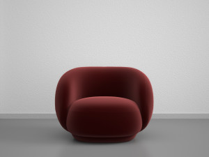 Red Velvet Sofa Modelo 3D