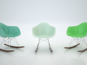 Eames plastic Armchair RAR 3D Model