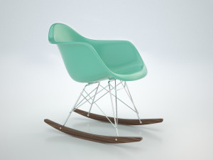 Eames plastic Armchair RAR Modello 3D