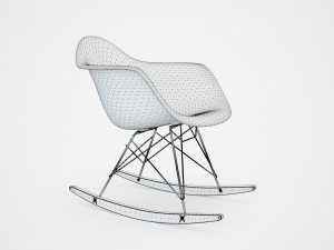 Eames plastic Armchair RAR Model 3D